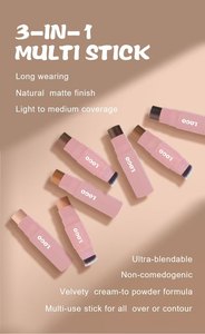<span class=keywords><strong>Meilleur</strong></span> <span class=keywords><strong>stick</strong></span> correcteur de contour végétalien Fond de teint et correcteur Bâton de contour de marque privée à couverture complète avec pinceau - Product Image 3