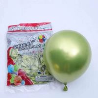 Ballons en latex métallisé chromé épais de 12 pouces, imprimés en sérigraphie, pour anniversaires, Pâques, Noël, Nouvel An chinois, fêtes de rentrée scolaire