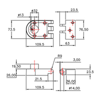 Serrure à clé pour porte à montage en surface, robuste, antivol, durable, finition laiton brossé, antirouille, pour portail extérieur