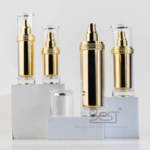 Cơ thể Lotion chai mỹ phẩm container Acrylic chăm sóc da bao bì chai và Jar vàng sang trọng chăm sóc da bao bì tùy chỉnh vật nuôi - Product Image 5