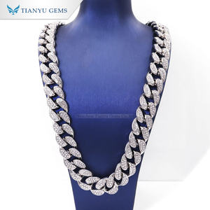 Tianyu gemas personalizado de plata chapado en oro 18K Marquesa pera diamante <span class=keywords><strong>blanco</strong></span> de lujo anillo collares - Product Image 4