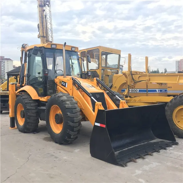 Orijinal JCB 3CX kullanılan yükleyici 4 tekerlekler kazıcı yükleyici 7 ton kullanılan kazı yükleyici ikinci el makine jcb 3cx 4cx satılık