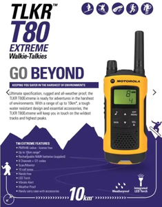 Radio bidirectionnelle <span class=keywords><strong>Motorola</strong></span> <span class=keywords><strong>T80</strong></span> robuste MIL-STD-810, batterie 26H, chargement USB-C, étanche et anti-poussière, idéale pour l'extérieur - Product Image 5