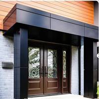 Panneaux de façade extérieure en composite d'aluminium Dibond ignifuge modernes pour appartements avec revêtement PVDF