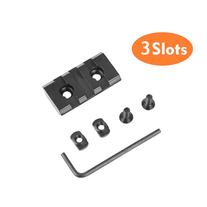 Base de conexión ultraligera de aleación de aluminio de alta calidad, 40x21mm, 3 ranuras, 21g, kit completo de fijación para caza al aire libre - Product Image 3