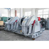Treuil hydraulique en acier approuvé par ABS de protection de surcharge de double vitesse horizontale industrielle de 15 tonnes/guindeau/palan/Tugger