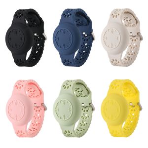 Bonita correa de silicona impermeable para <span class=keywords><strong>Apple</strong></span> <span class=keywords><strong>Airtag</strong></span>, soporte de pulsera de silicona para niños, pulsera infantil para <span class=keywords><strong>Airtag</strong></span> Tracker, accesorios - Product Image 2
