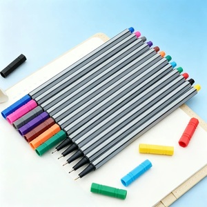 Set di 12 Pennarelli Non Tossici per Bambini, Marcatori per Disegno con Punta Fine, Colori ad Acqua per Scuola e Aula - Product Image 2
