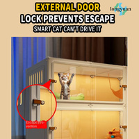 Vente en gros de maison pour chat d'intérieur, structure robuste, meubles élégants pour animaux de compagnie, confortable pour tous les chats