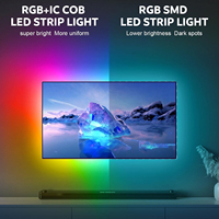 Lumières LED pour téléviseur synchronisées avec l'écran, rétroéclairage TV avec capteur AR, caméra, synchronisation musicale, contrôle par application