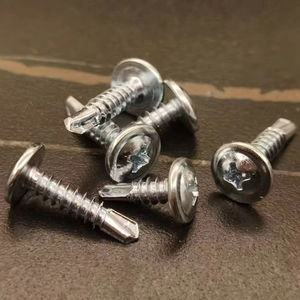 Hoogwaardige Koolstofstalen Bevestigingsmiddelen Cross Drive Truss Kop Zelfboorschroeven - Product Image 1