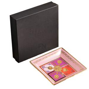 Cenicero de Cigarros de Cuatro Compartimentos, Estilo Americano, de Cerámica, para Escritorio, Regalo de Alta Gama - Product Image 1