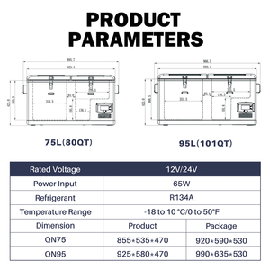 Nevera Portátil de 40L, Mini Refrigerador para Auto de 12v con Correa Extraíble, Nuevo Estilo - Product Image 6