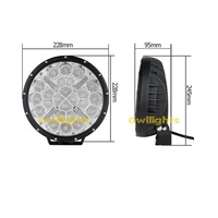Luz LED de alta potencia para camión, 120W, 9 ", luz LED para coche todoterreno, faro LED de 120W con luz de posición DRL para SUV todoterreno 4x4