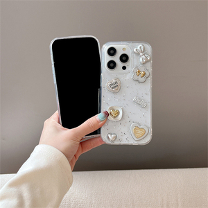 <span class=keywords><strong>Coque</strong></span> Transparente Scintillante avec Nœud et Fleur pour <span class=keywords><strong>iPhone</strong></span> 16 Pro Max, 15 Plus, 14, 13, <span class=keywords><strong>12</strong></span>, 11 – Style Coréen Ins pour Fille - Product Image 2
