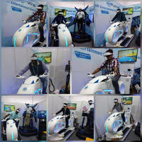 Simulateur de course de moto VR 9D certifié ISO 9001 Zhuoyuan - Machine de jeu pour centre commercial intérieur, construction métallique