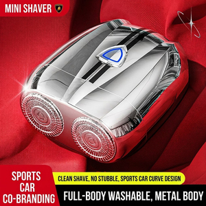 Mini Afeitadora Eléctrica para Hombre, Impermeable IPX7, Cuerpo de Aleación, Cuchilla Magnética de Doble Anillo, Carga Rápida Tipo C, Anti-Pellizcos, Uso en Seco y Húmedo - Product Image 1