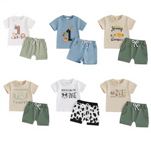 Lote de Conjuntos de Ropa Infantil con Estampados de Animales y Espacio para Verano, Modelo Chino 2026.4 - Product Image 2