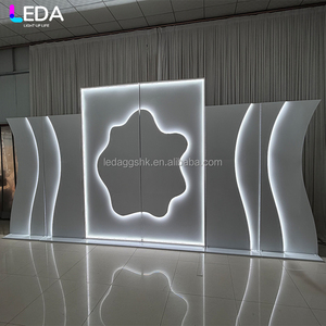 โรงงาน LEDA รับจัดงานแต่งงาน งานอีเว้นท์ งานปาร์ตี้ ฉากหลังสีขาวขนาดใหญ่ ฉากอะคริลิคถอดประกอบได้ พร้อมไฟ LED - Product Image 3