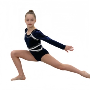 Justaucorps de gymnastique sans manches en nylon pour filles Winora avec taille élastique - En stock - Product Image 4