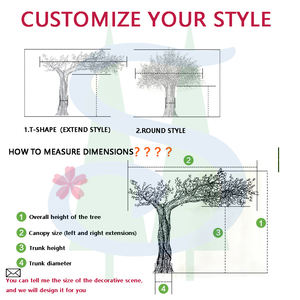 Árbol de Flores de Cerezo Artificial <span class=keywords><strong>Grande</strong></span> Personalizado de Fábrica, Arco <span class=keywords><strong>Grande</strong></span> para Decoración de Centro de Mesa de Boda al Aire Libre, Flor de Seda Rosa Blanca - Product Image 2