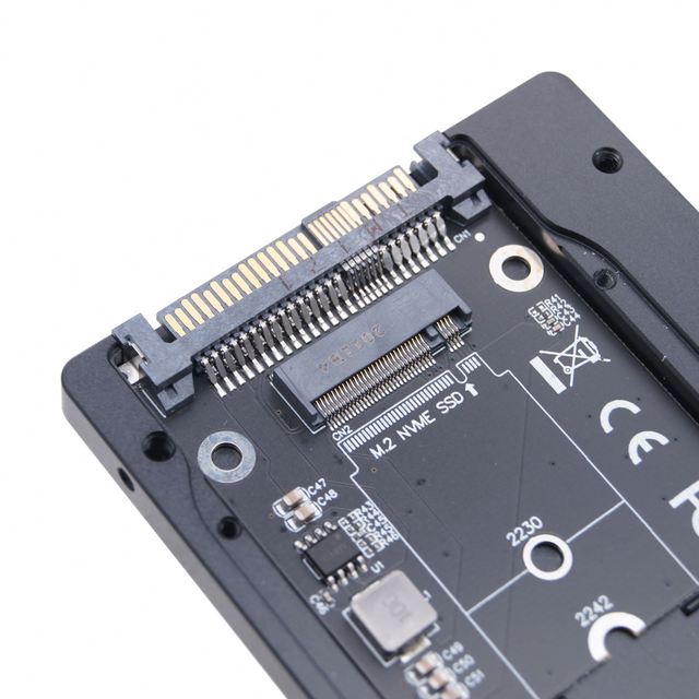 PCIE 3.0 NVME M-key M.2 to U.2 Adapter Card SFF8639 Aluminum U.2 Hard Disk 2.5 Inch Box