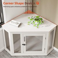 Table d'angle moderne en bois, meuble d'appoint pour canapé, niche pour chien en MDF, mobilier pour salon