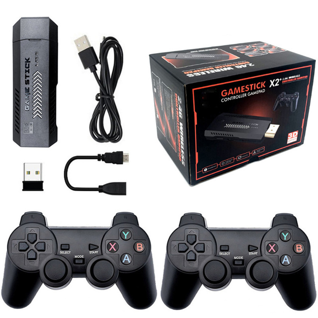 Wireless Video Tv Gaming Consoles Portable M10 4K HD Output Home Game Console with P3 Rechargeable Handle Factory
