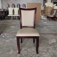 Chaise en bois massif simple STG, chaise de salle à manger moderne avec dossier souple, chaise pour la maison, l'hôtel, le restaurant, chaise en cuir PU pour banquet, mariage, chaise en bois