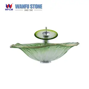 wood cabinet washbasin,glass washbasin with stand