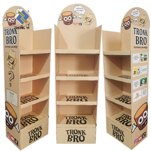 Supermarket Custom New Design Corrugated Chips With <strong>Stand</strong> <strong>Cardboard</strong> <strong>Display</strong> For Snack - Product Image 1