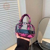 Nouveau Sac à Main Transparent Tendance en Forme de Serpentine, Léger, Mini Sac Bandoulière Imprimé, Sac Coque Transparent pour Jeunes Femmes