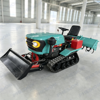 Mini Tractor Diesel de Alta Calidad de 35 HP, Autopropulsado, Cultivador Rotatorio para Uso en Pequeñas Granjas y Jardines