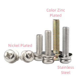 <span class=keywords><strong>Testa</strong></span> a sfera rotonda ad incasso in nichel con tre viti combinate bullone Phillips con doppia rondella Pad M2 M2, 5 M3 M4 M5 M6 M8 - Product Image 6