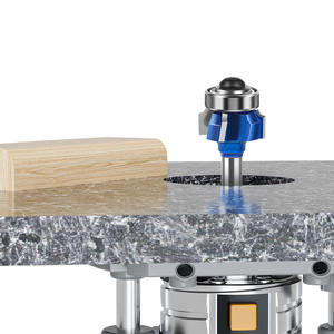 Fresa de mano <span class=keywords><strong>para</strong></span> carpintería de 6 mm con vástago de 1/4, de cuatro cuchillas <span class=keywords><strong>para</strong></span> recortar bordes, redondear esquinas y cortar arcos, ODM - Product Image 1