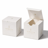 Boîtes en carton blanc personnalisées à bas prix, en gros, avec gaufrage, recyclables et durables, emballage en carton pliable pour cadeaux et artisanat