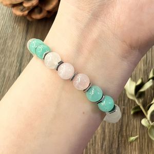 Natural Stone Bracelet Colorful Glass Beaded Aura Protection Fast Worldwide Shipping for Wholesalers Gift Set Assembly - Product Image 5