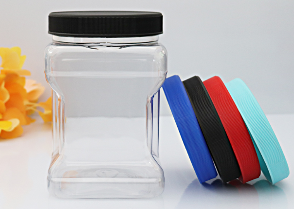 Hot sale the jar cookie plastic cookie container 20cmx20cm cookie containers