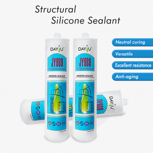 Sellador Estructural Neutro <span class=keywords><strong>JAYO</strong></span> de 300 ml, Resistente a la Intemperie, Adhesivo de Silicona para Construcción de Muros Cortina de Vidrio y Trabajos en Madera - Product Image 2