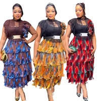 Robes africaines élégantes pour femmes, grande taille, robe de soirée à volants, robe longue Dashiki Ankara, tenues turques, robe africaine