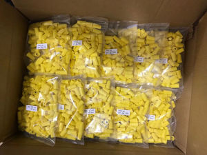 Bornier à vis isolé <span class=keywords><strong>électrique</strong></span>ment Kaixiang P4, couleur jaune, pour connecteurs, ignifuge, 600V, nickelé - Product Image 4