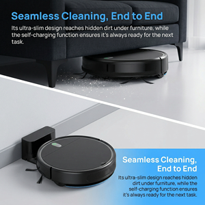 Aspiradora Robótica A17 con Navegación Giroscópica, Succión >2499 Pa, Recarga Automática, Limpieza en Seco/Húmedo, Limpieza de Bordes, Navegación por Habitaciones - Product Image 2