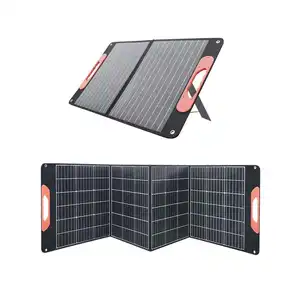 ETFE野营折叠式太阳能电池板快速交付给中国制造商现货低价便携式18v100w 200W橙色SUPA