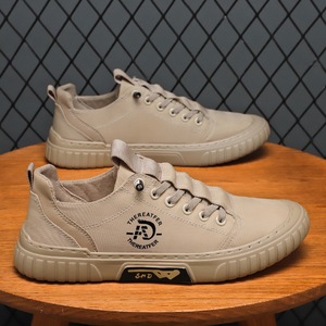 Chaussures en toile respirantes pour hommes printemps-été, en soie glacée, décontractées, pour la marche quotidienne, plates, confortables, à lacets, légères - Product Image 6