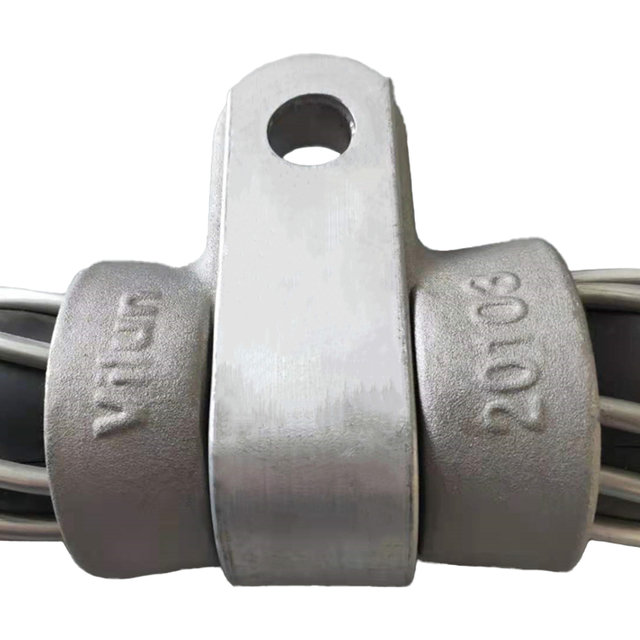 ISO Certified ADSS OPGW Fiber Optic Cable Suspension Clamp with Twin Jumpers for Overhead Transmission Line Hardware