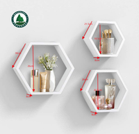 Étagères flottantes MDF, étagères de rangement murales pour salle de séjour et salle de bain