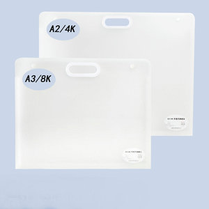 Bolsa de Mano de Plástico Grueso 8K, Cierres Portátiles, Sin Fugas, StrenTex <span class=keywords><strong>A3</strong></span>, Bolsa de Transporte para Colección de Documentos y Papel de Arte para Niños - Product Image 2