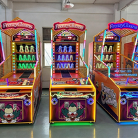 Machine de lancer de balles interactive parent-enfant, cible clown multi-niveaux à double points pour centre commercial, cinéma, centre de jeux