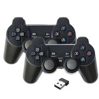 Controlador de juegos inalámbrico de 2,4G, receptor USB, joystick de doble balancín para Mini PC, portátil, accesorios de juegos