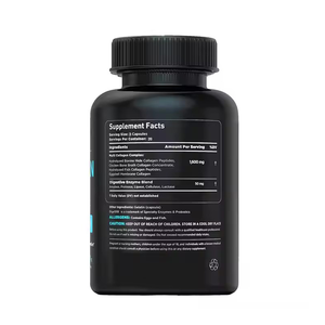 Kapsul kolagen untuk pria, Multi peptida dengan suplemen <span class=keywords><strong>Vitamin</strong></span> C Tab 120 untuk sendi rambut - Product Image 5